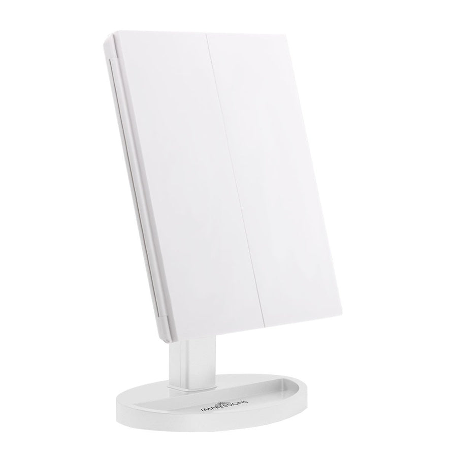 Touch Trifold XL Dimmable LED Makeup Mirror